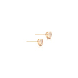 Earring Heart 2pcs - Gold 18K