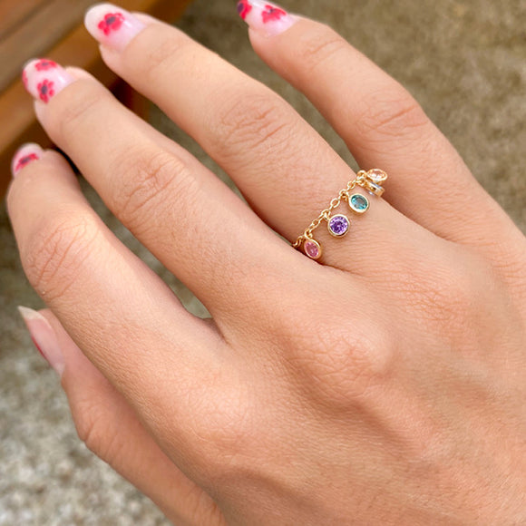 Colorful Crystal Ring