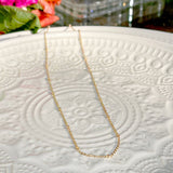 Gold Plated Necklace - 43cm