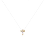 Necklace Nylon with Zirconia Cross Pendant - 47cm